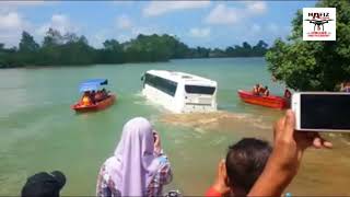 Bas Dua Alam Terengganu Mula Diuji di Sungai Terengganu - Bas Amfibia - Amphicoach