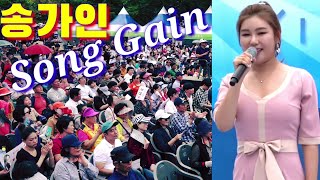 송가인 Song Gain💃메들리-송가인 가수 출연에 모처럼 꽉찬 공연장 190928 구미 소상공인 박람회 가요오락 TV