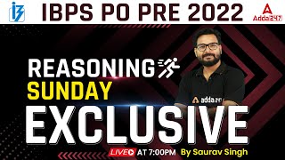 IBPS PO PRE 2022 | IBPS PO REASONING MARATHON | Reasoning by Saurav Singh