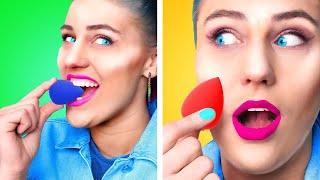 SNEAK FOOD IN MAKEUP || Funny Ways to Sneak Candy Anywhere! Funny Situations by Crafty Panda School