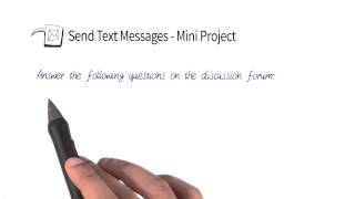 Send Text Messages Mini-Project - Programming Foundations with Python