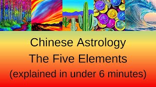 Chinese Astrology - The Five Elements explained in under 6 minutes