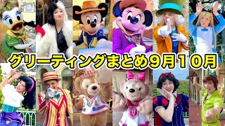 【ディズニーランド】最近のキャラクターグリーティングまとめ！9月10月編【ディズニーシー】