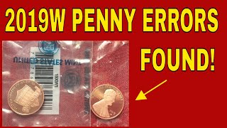 New 2019W penny unboxing and big surprise! Errors found on 2019W penny! Penny errors to look for!