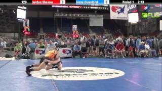 Junior 126 - Jordan Shearer (North Dakota) vs. Jesse Cleveland (Michigan)