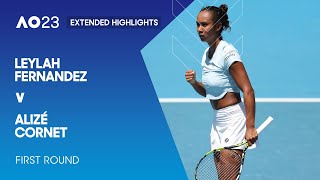 Leylah Fernandez v Alizé Cornet Extended Highlights | Australian Open 2023 First Round