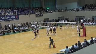 令和元年宮城県高等学校総合体育大会バレーボール競技　決勝　東北×古川工業　１セット目