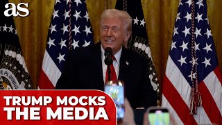 TRUMP MOCKS the MEDIA after asserting ONLY TWO GENDERS exist during WOMEN'S HISTORY MONTH