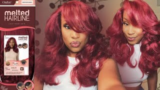 *NEW* THE PERFECT FALL WIG UNDER $40!? 😍🍁 OUTRE MELTED HAIRLINE DEEP BURGUNDY “SHELBY” REVIEW