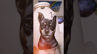 Another beautiful girl has crossed over the Rainbow Bridge 🌈Hand painted pet portrait memorial ❤️🐾❤️