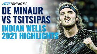 Stefanos Tsitsipas vs Alex De Minaur: Great Points & Highlights | Indian Wells 2021