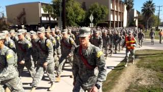Lunchtime march to chow - METC 68w (Combat Medics)