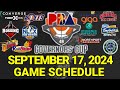 PBA Game Schedule Today | September 17, 2024 | PBA Governors' Cup Game Schedule Update