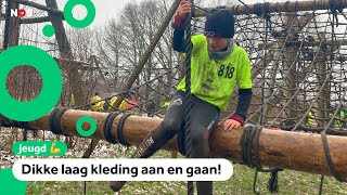 Modder, sneeuwprut en afzien: kinderen in Beltrum doen survivalrun