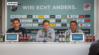 29. Spieltag | SVS - SGD | Pressekonferenz nach dem Spiel