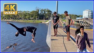 【4K】WALK on the bridge at La Barra de Maldonado URUGUAY vlog