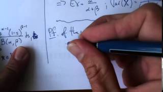 Beta Distribution, Mean, Beta Function, Mean