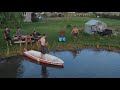 epic rope swing fails and back yard pond shenanigans