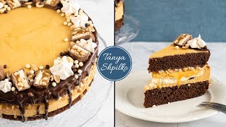 Торт «Сникерс» с Безе | простой пошаговый рецепт | Snickers Cake | Tanya Shpilko