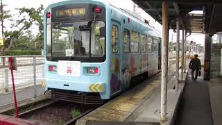 Japan Osaka Hankai Tramway Hamaderaekimae → Myokokuji-mae　日本　大阪　阪堺電車　浜寺駅前→妙国寺前