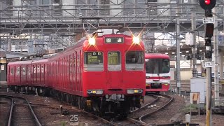 名鉄100系213F 回送 新鵜沼駅発車