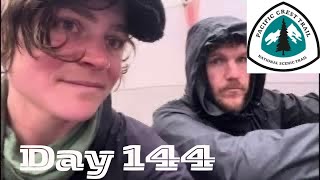 Day 144 | Hiking In Freezing Rain | A Day Behind Our Food Bag | Pacific Crest Trail Thru Hike