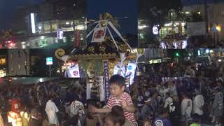 平成30年　座間市入谷＜鈴鹿明神社＞例大祭　本社神輿＝レディース渡御（座間駅前）