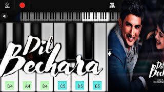 Dil Bechara bgm| piano Tutorial