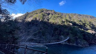 ゆるキャン聖地巡礼　夢のつり橋