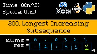 Longest Increasing Subsequence - Leetcode 300 - Blind 75 Explained - Dynamic Programming - Python