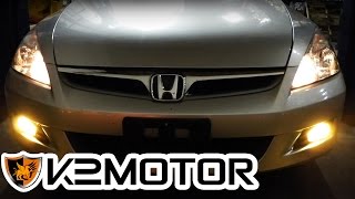 K2 MOTOR INSTALLATION VIDEO: 2006 - 2007 HONDA ACCORD SEDAN FOG LIGHTS