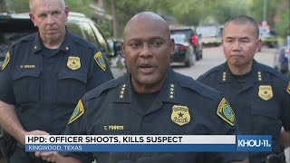 HPD gives update after officer shoots, kills burglary suspect during fight