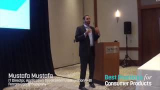 Ferrara Candy Company's IT Director, Mustafa Mustafa, speaks at #BP4CP 2016