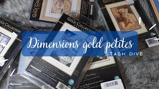 STASH DIVE: dimensions gold collection petites