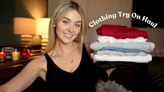 ASMR Clothing Try-On Haul | Chit-Chat \u0026 Fabric Sounds 🛍️💕