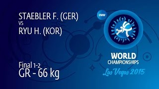 GOLD GR - 66 kg: F. STAEBLER (GER) df. H. RYU (KOR), 4-1