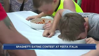 Festa Italia hosts pasta eating contest