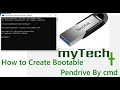 How to make Bootable Pendrive from cmd || create bootable USB flash drive using cmd || #myTech_plus