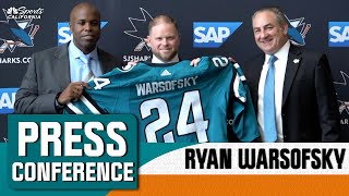 Ryan Warsofsky identifies Sharks new identity at introductory press conference | NBC Sports CA