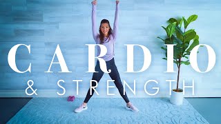 Cardio and Strength Workout with Weights for Beginners & Seniors