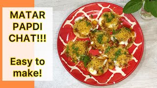 MATAR PAPDI CHAAT!! Easy to make!! (5 minutes snacks)!! #youtube