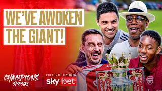 Gary and Wrighty Visit Arteta & Arsenal After Premier League Glory | The Overlap Champions Special