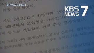 보조금 부정수급 1년간 21억 원…전액 환수 / KBS뉴스(News)