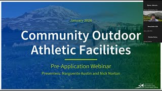 Community Outdoor Athletic Facilities (COAF) - Application Webinar 2024