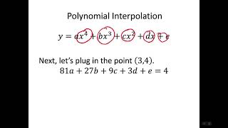 Polynomial Interpolation Using Matrices