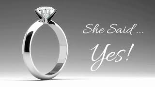 Proposal Screensaver - Diamond Ring Screensaver - Engagement Screensaver - She said YES - 1 HR 💍