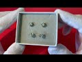 moissanite vs lab grown diamond stud earrings