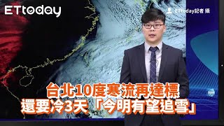 台北10度寒流再達標　還要冷3天「今明有望追雪」