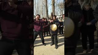 中国乡村红白喜事吹鼓手Drummer of Chinese rural weddings and funerals