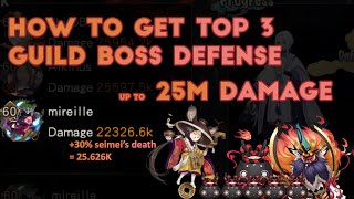 [Onmyoji GLOBAL] How to Score TOP 3 | 20M ++ damage | Guild Boss Defense